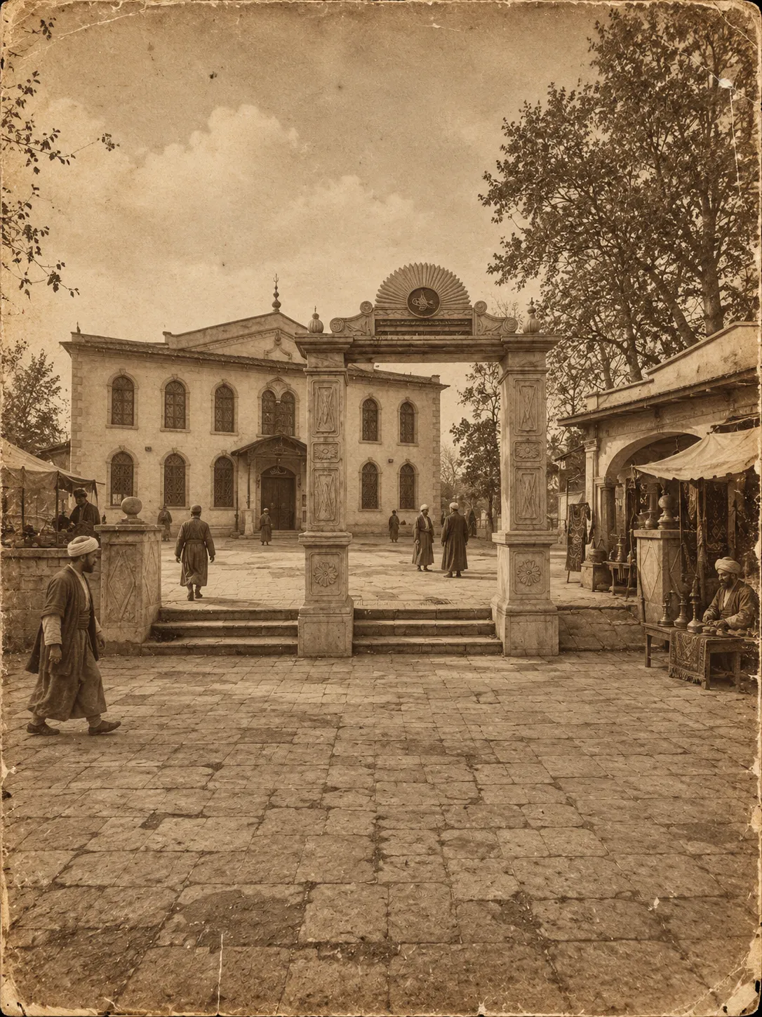 Fevziye Camii'nin tarihî başlangıcını temsil eden görsel