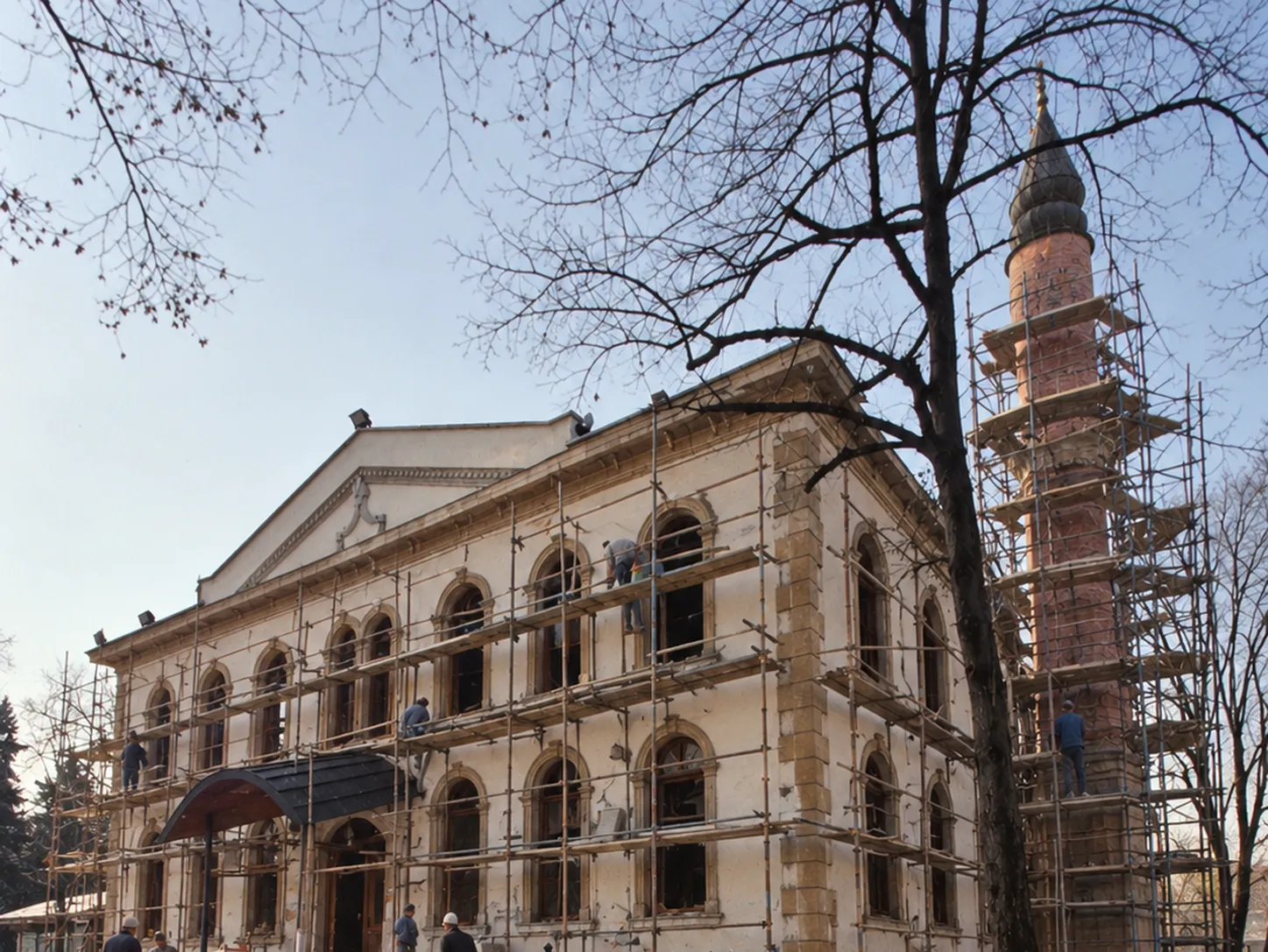 Fevziye Camii 2002 yeniden yapım süreci